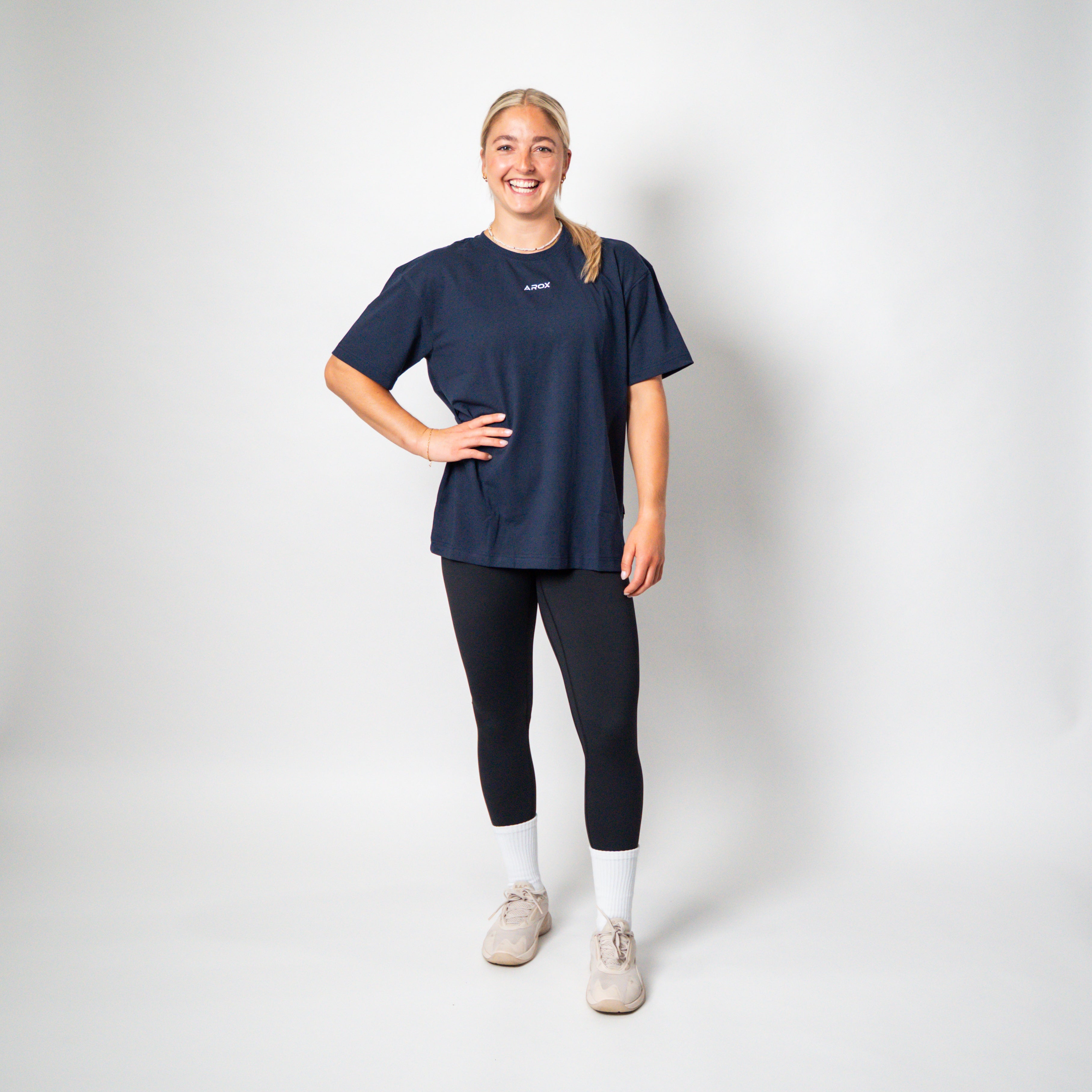 SportsTech oversized t-shirt (Mörkblå)