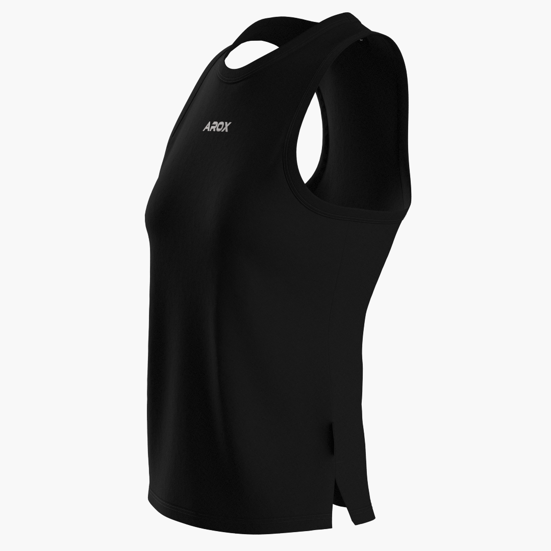 SportsTech women long top (Svart)