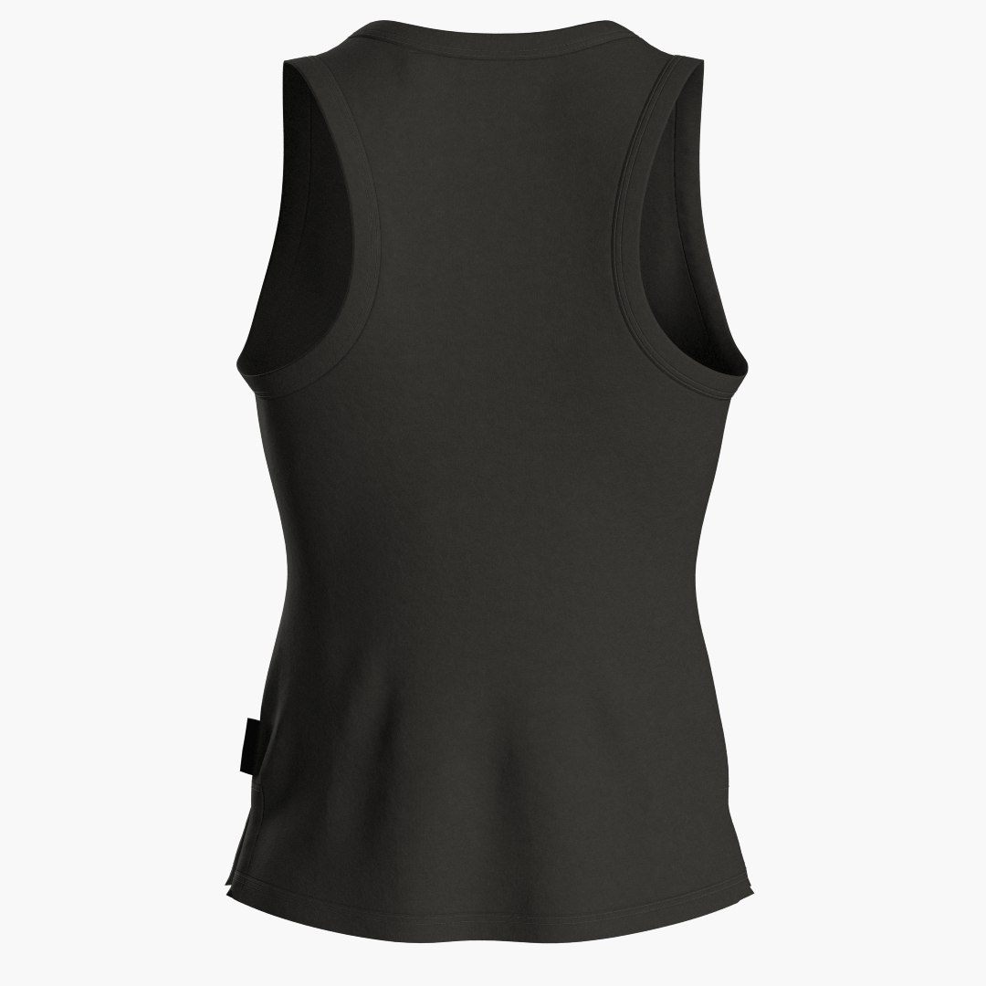 SportsTech women long top (Mörkgrå)