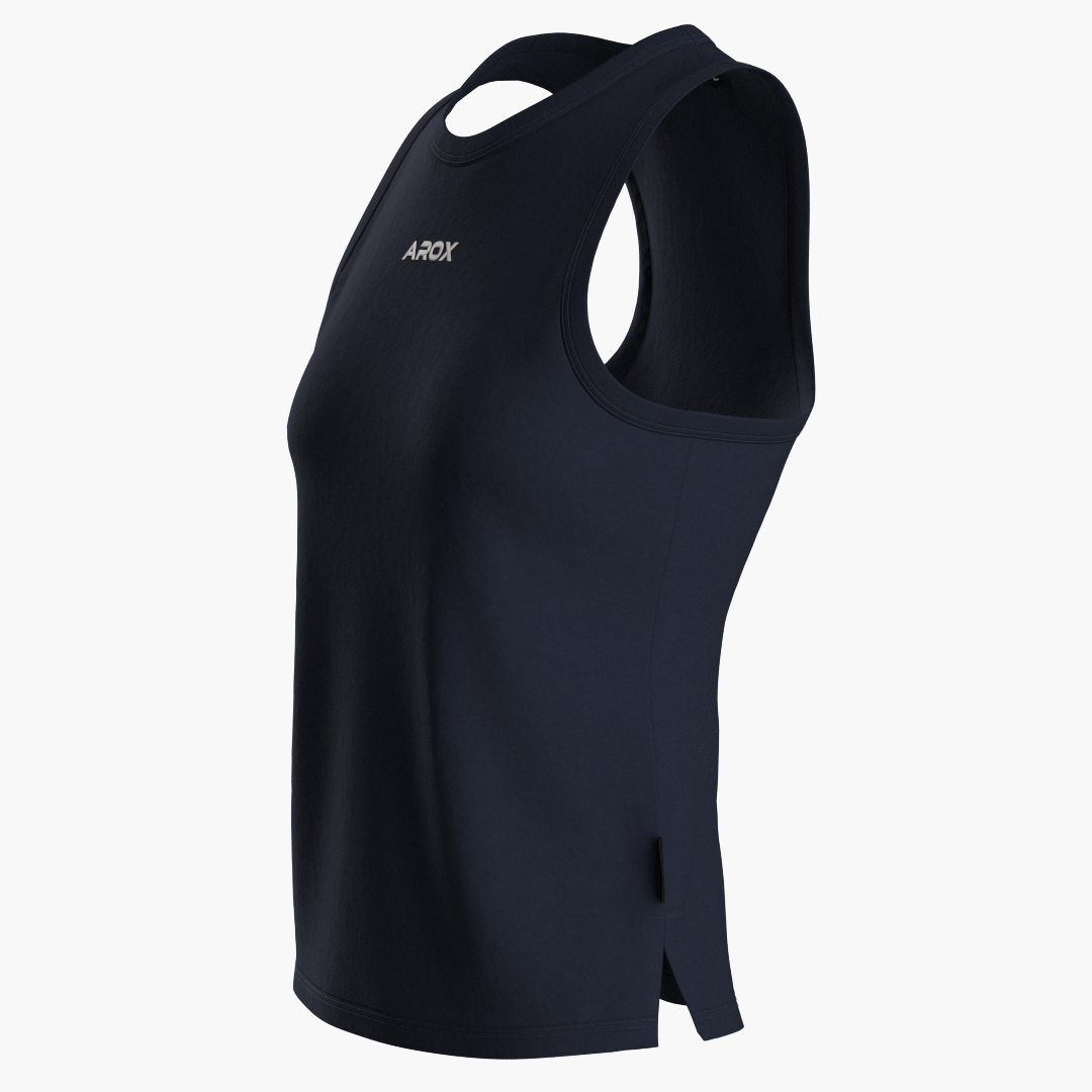 SportsTech women long top (Mörkblå)