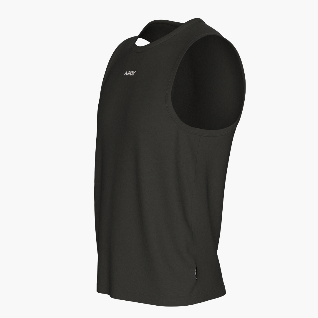 SportsTech men no sleeve (Mörkgrå)