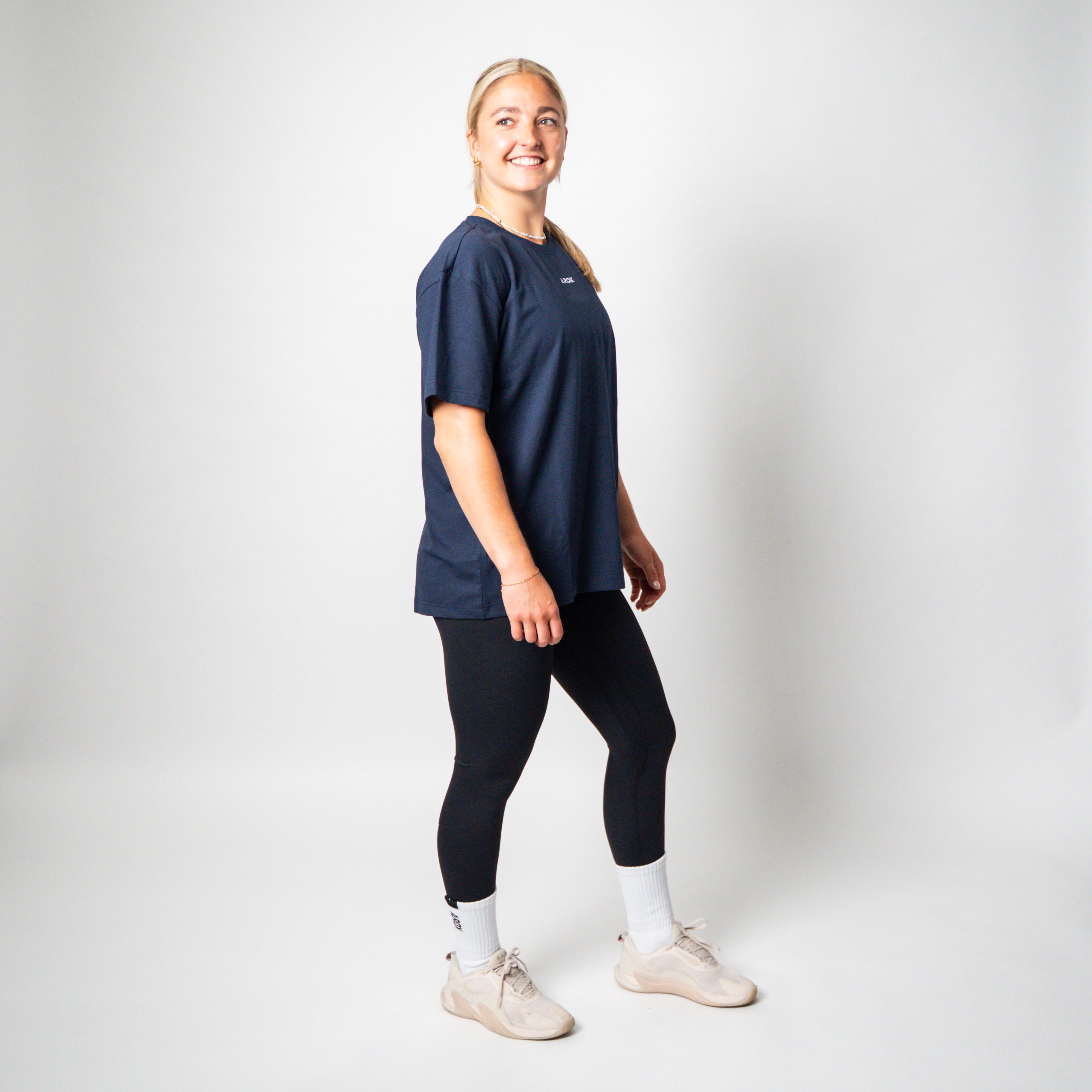 SportsTech oversized t-shirt dark brown