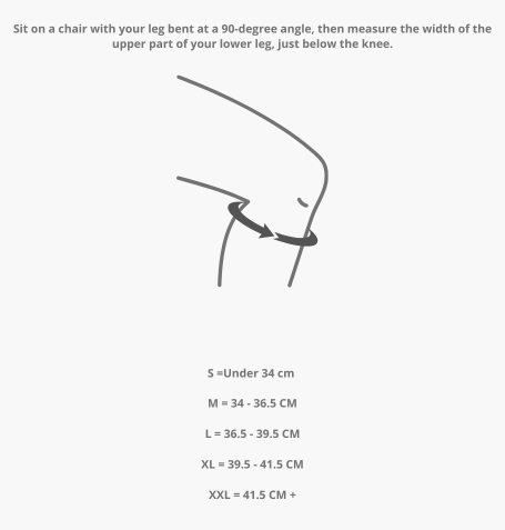 5 MM - Hybrid knee sleeves lightgrey